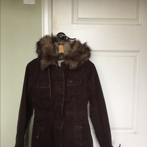 Abercrombie and Fitch fur jacket